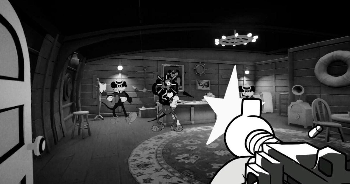 You don’t know Mickey Mouse that way.  Mouse – a rough shooter in black and white graphics – INDIAN