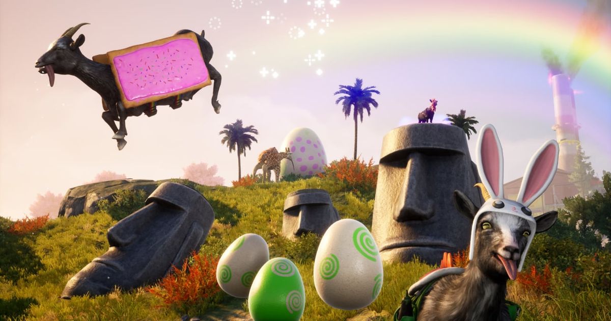 Crazy Easter celebration in Goat Simulator 3