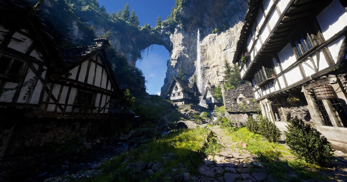 Student project in Unreal Engine 5 shows a village