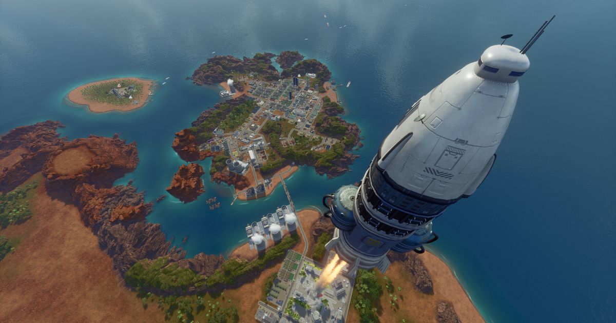 In Tropic 6 you will build rockets and conquer space