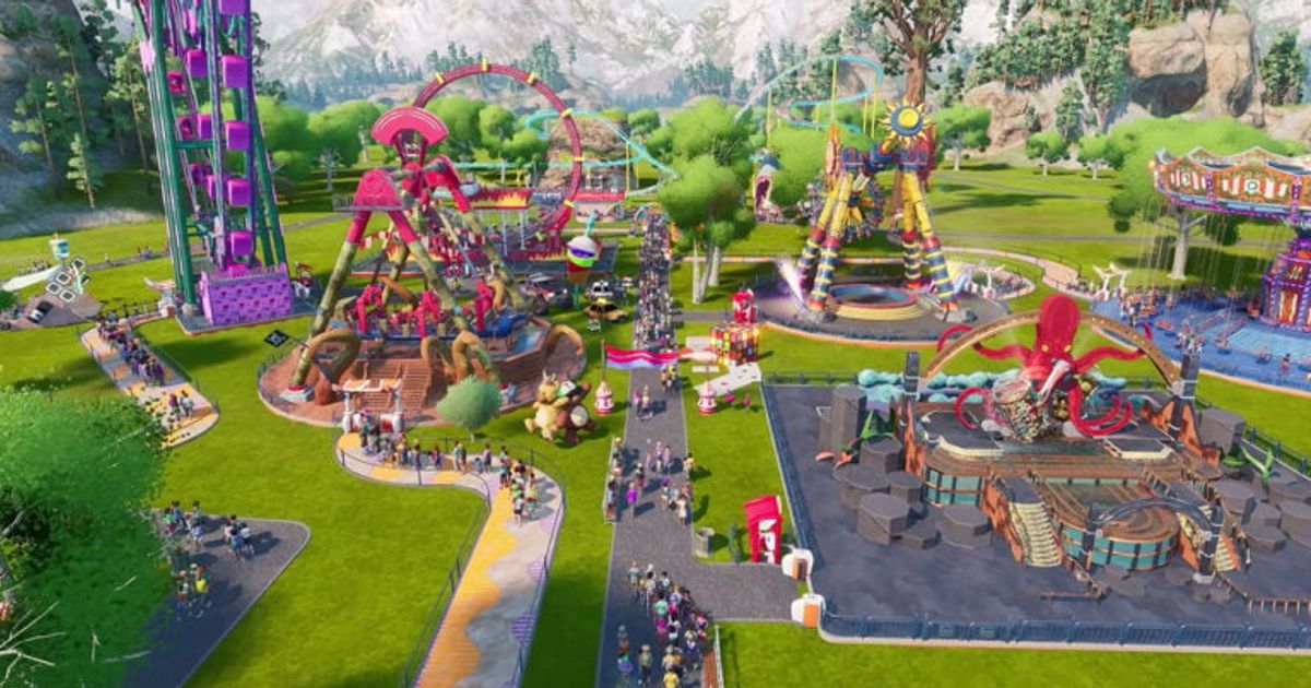 So this is Park Beyond, the successor to RollerCoaster Tycoon.