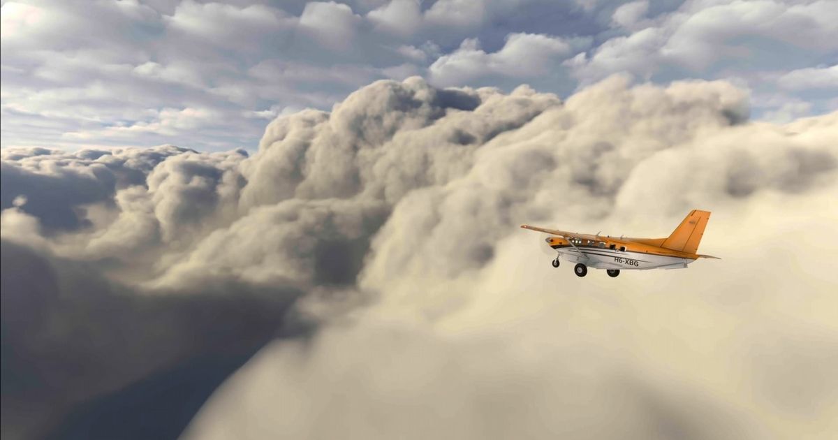 Deadly Hurricane Yang as seen by Flight Simulator players