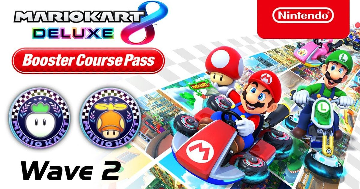 The second wave of tracks for Mario Kart 8 will be released next week