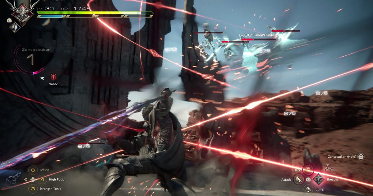 Final Fantasy 16 showcases dungeon combat