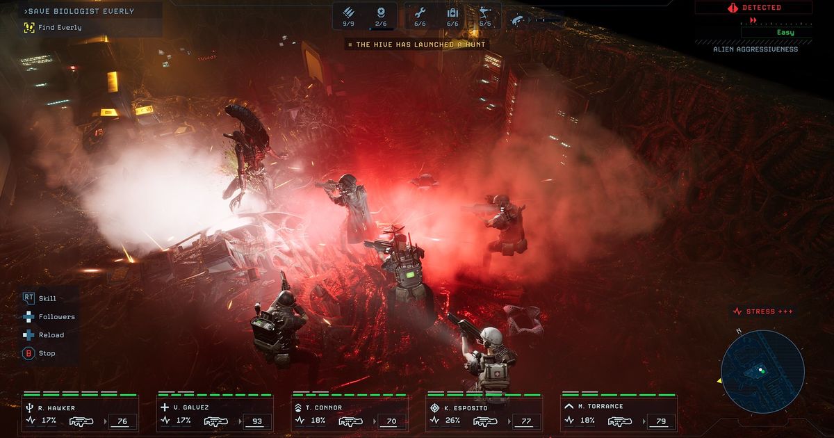The trailer is dedicated to the release of Aliens: Dark Descent.
