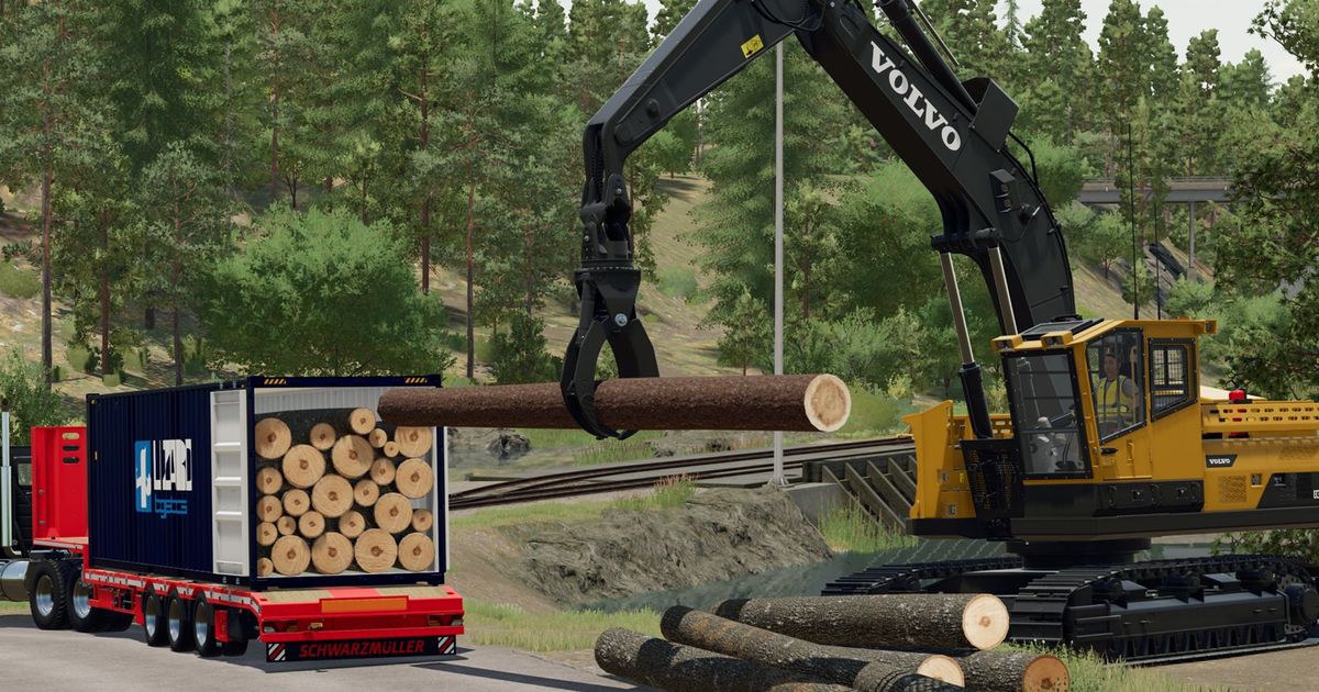 Farming Simulator 22 focuses on forestry.