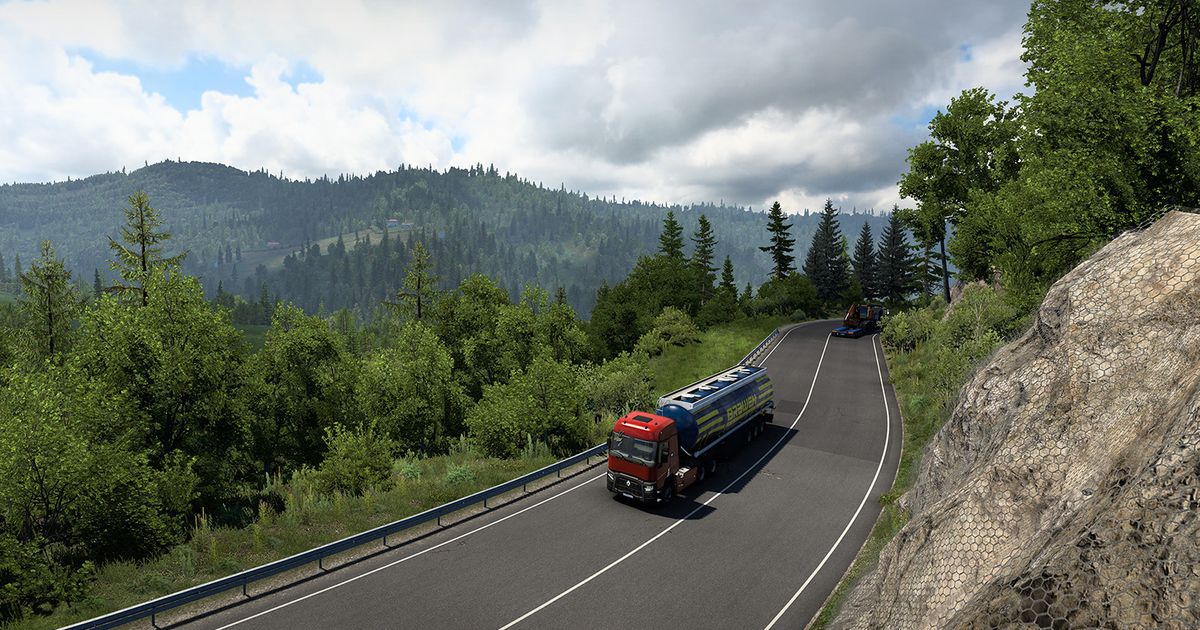 Beautiful scenery of the Balkans in Euro Truck Simulator 2